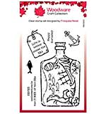 Woodware Clear Singles Shipwreck Bottle Stamp Set (4 in x 6 in)