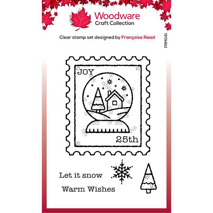 SO: Woodware Clear Singles - Snow Globe Stamp (3x4 Stamp)