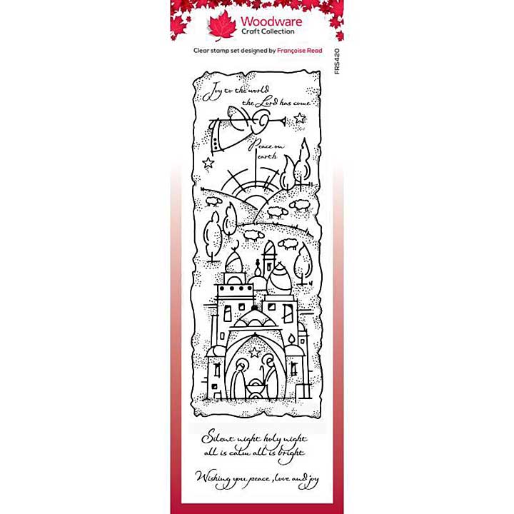 SO: Woodware Clear Singles - Holy Night (8x2.6 Stamp)