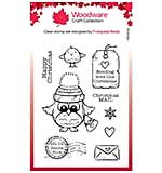 Woodware Clear Singles - Owl Christmas Mail (4x6 Stamp)
