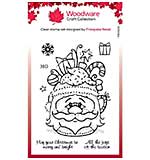 Woodware Clear Singles - Santa Cup (4x6 Stamp)