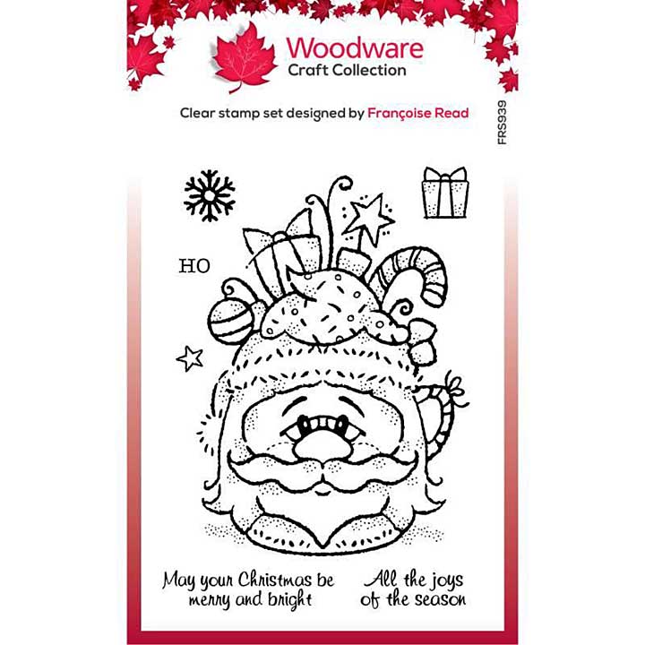 SO: Woodware Clear Singles - Santa Cup (4x6 Stamp)