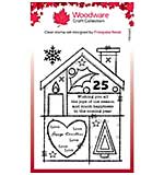 Woodware Clear Singles - Christmas House (4x6 Stamp)