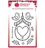 Woodware Clear Singles - Christmas Birdhouse (4x6 Stamp)