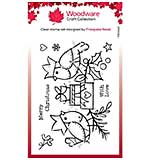 Woodware Clear Singles - Robin Party (4x6 Stamp)