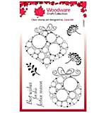 Woodware Clear Singles Big Bubble Bauble - Festive Duo Stamp (4x6)