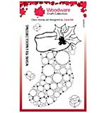 Woodware Clear Singles Big Bubble - Stocking Stamp (4x6)