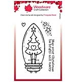 Woodware Clear Singles Tree Light Bulb Stamp FR22 (3x4)