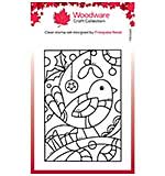 Woodware Clear Singles Robin Panel Stamp FR22 (4x6)