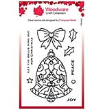 Woodware Clear Singles Christmas Bell Stamp FR22 (4x6)