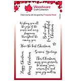 SO: Woodware Clear Singles Loving Christmas Stamp FR22 (4x6)