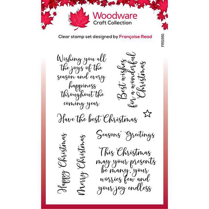 SO: Woodware Clear Singles Loving Christmas Stamp FR22 (4x6)