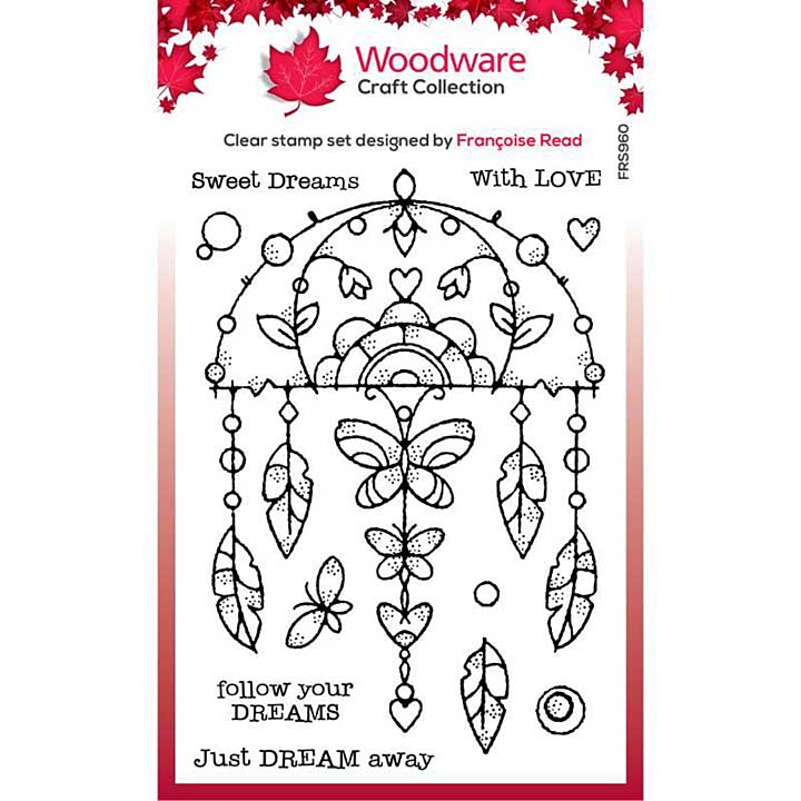 Woodware Clear Singles Garden Dream Catcher 4 in x 6 in Stamp