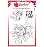 Woodware Clear Singles Just The Best 4 in x 6 in Stamp