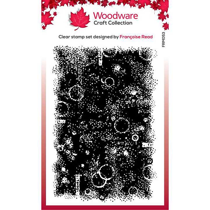 Woodware Clear Singles Mini Texture Background 3 in x 4 in Stamp