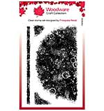 Woodware Clear Singles Semi Circle Texture Background 3 in x 4 in Stamp