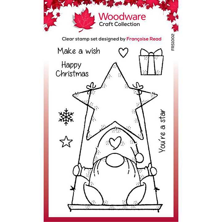 SO: Woodware Clear Singles Star Gnome Stamp Set (4x6)