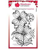 Woodware Clear Singles Dogwood Flowers 3 in x 4 in Stamp