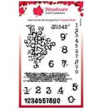 Woodware Clear Singles Inky Numbers 4 in x 6 in Stamp