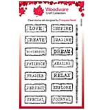 Woodware Clear Singles Junk Labels 4 in x 6 in Stamp