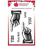 Woodware Clear Singles This Way 3 in x 4 in Stamp
