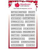 Woodware Jane Gill Word Fragments 4 in x 6 in Clear Stamp