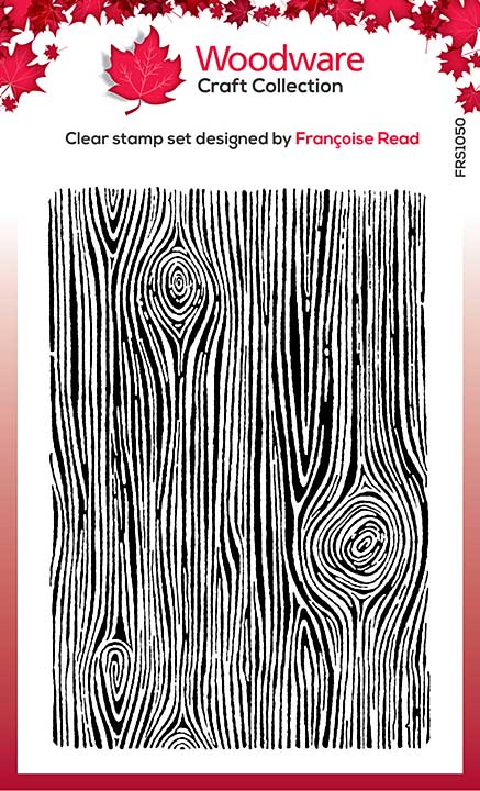 Woodware Woodgrain Clear Stamps