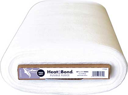 SO: Heatn Bond High Loft Fleece Fusible White 20inch x 11yd