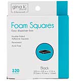 SO: Gina K Designs Foam Squares - Black (320pcs)