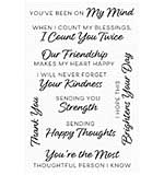 My Favorite Things Thoughtful Greetings Clear Stamps