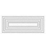 My Favorite Things Slimline Double Stitched Rectangle Stax Die-namics