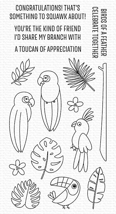 My Favorite Things Something Squawk About Clear Stamps
