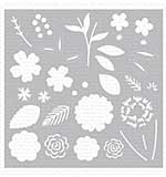 My Favorite Things Flower Bouquet Builder Stencil