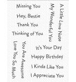 MFT Banner Day Sentiments Clear Stamps