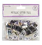 Dovecraft Silver Chipboard Letter Tiles (DCBS224) (DISCONTINUED)