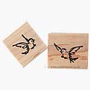 Festive Watercolours - Bird in Flight Duo Stamp