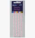 SO: Crystal Stickers - Pearls Perles - 5mm Light Pink