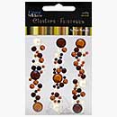 SO: Self Adhesive Crystal Stickers - Clusters - Pearl Brown Amber