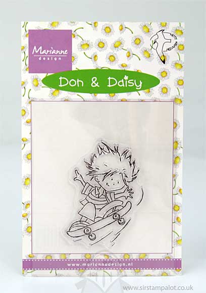 SO: Marianne Design - Don and Daisy Clear Stamp - Skating Don