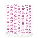 SO: Blue Laser Stencil - Contemporary Alphabet