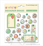 SO: October Afternoon - Designer Brads - Cakewalk