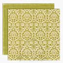 SO: Teresa Collins 12x12 - Fabrications - Green Damask