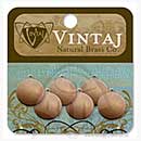 SO: Vintaj - Natural Brass - Circle Tag Altered Blank (set of 6)