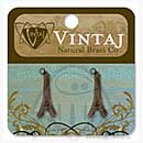 SO: Vintaj - Natural Brass - Eiffel Tower (set of 2)