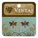 SO: Vintaj - Natural Brass - Princess Dragonfly (set of 2)