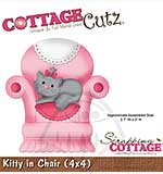 SO: Cottage Cutz - 4x4 Cutting Die - Kitty in Chair