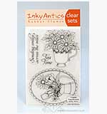 SO: Inky Antics - Clear Stamp set - Daisy Bouquets