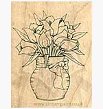 SO: Inky Antics - Wood Stamp - Tulip Vase