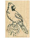 SO: Inky Antics - Wood Stamp - Cardinal