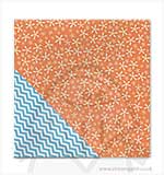 SO: 12x12 Paper - Splash - Sunkissed Starfish/Aqua Chevron Stripe